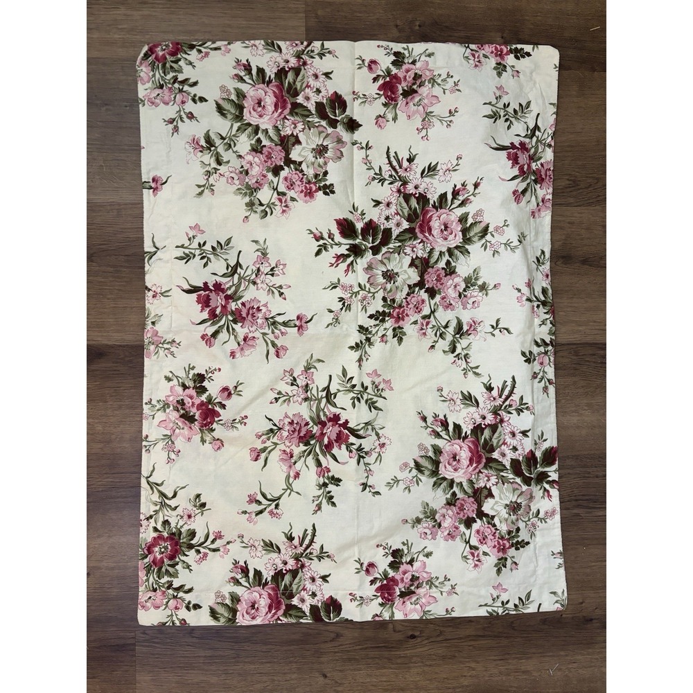 RALPH LAUREN Sheffield Pink Floral Standard Pillow Sham Cottage Core